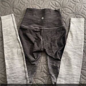 Lululemon Gray and Black Leggings